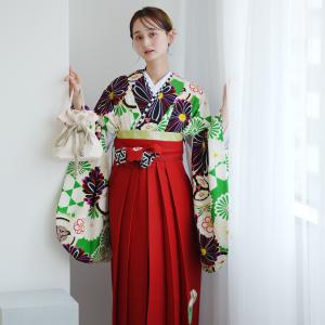 袴 レンタル 卒業式 2尺袖着物 袴 17点セッ...の商品画像