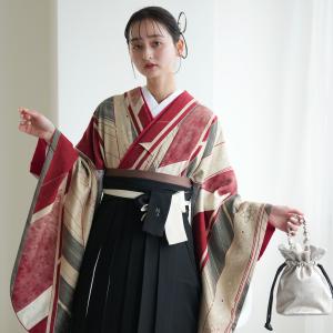 袴 レンタル 卒業式 袴 2尺袖着物 袴 17点セット モダンアンテナ