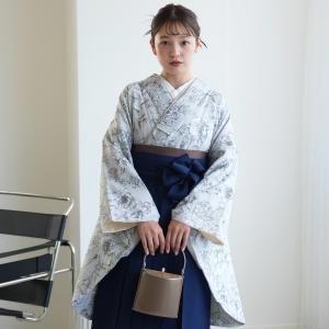 袴 レンタル 卒業式 2尺袖着物 袴 17点セッ...の商品画像