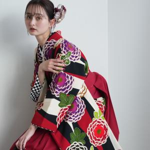 袴 レンタル 卒業式 二尺袖着物 17点セット ...の商品画像