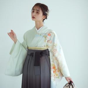 袴 レンタル 先生 訪問着 袴 18点セット 古典柄 レトロ 袴セット 卒業式 卒園式 小学校 中学校 高校 教員 きれいめ シンプル 菊 黄緑系