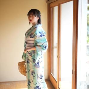 しつけ付 美品 本染 浴衣 反物 型染 藍染 吉原繋ぎ 大柄 クリスマス