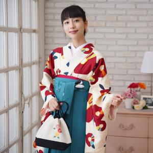 レンタル 袴セット 卒業式 2尺袖着物 フルセット モダン