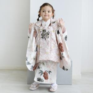 レンタル 七五三 3歳 女の子 被布 フルセット JILLSTUART ジル・スチュアート パンジーとクチナシ・ピンク 三歳 ブランド 刺繍 ※2026年9月〜12月予約空きなし