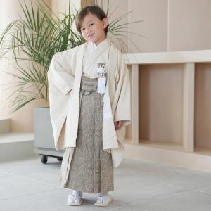 レンタル 七五三 5歳 男の子 utatane レトロ ナチュラル ジャガードペイズリー オフホワイト×ベージュ 5才 五歳 五才