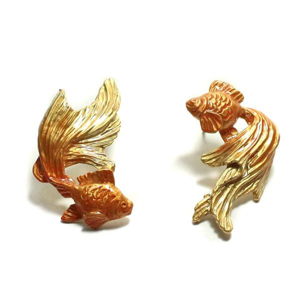 ピアス レディース Palnart Poc  金魚ピアスGD 日本製 国産 ハンドメイド ギフト パ...