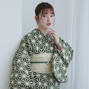 浴衣 レディース セット（浴衣 帯 下駄） フリーサイズ 古典柄 レトロ
