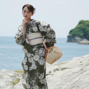 新品utatane浴衣 和歌山染め日本生地 大正浪漫の楽器モダン浴衣 3点セット utatane 浴衣 レディース セット フリーサイズ 3点セット 浴衣