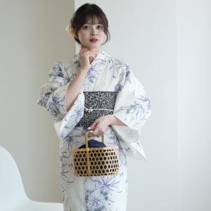 浴衣 レディース セット 高級変わり織 浴衣2点セット 抹茶の縞々と菊の