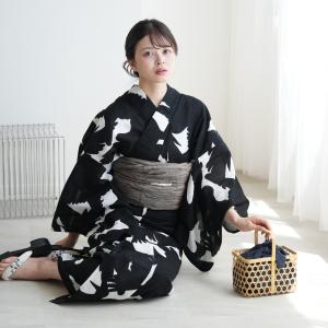 誉田屋源兵衛 浴衣 綿麻 反物 市松破れ格子 老舗 着物 夏 上質 粋 和装