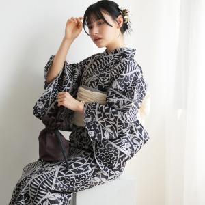 浴衣 レディース セット ニコアンティーク 高級変わり織 浴衣3点