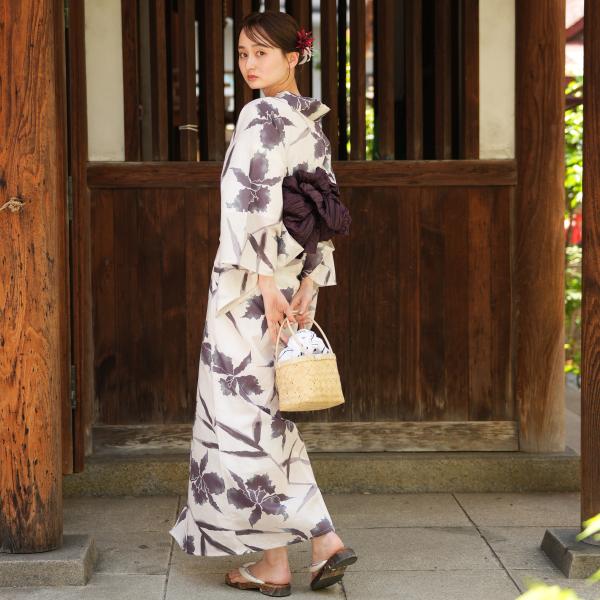 浴衣 レディース セット utatane 高級変わり織 浴衣3点セット ラベンダーとミントのぼかしカ...