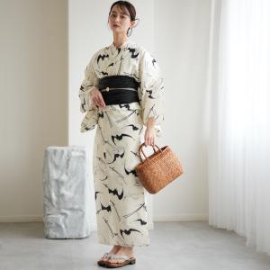 浴衣 レディース セット ニコアンティーク 高級変わり織 浴衣3点セット