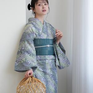 浴衣 レディース セット utatane 有松絞り 浴衣3点セット 若葉ゆらぎ フリーサイズ 伝統工芸 本染め コットン100％ 浴衣・帯・下駄付き 紺 緑