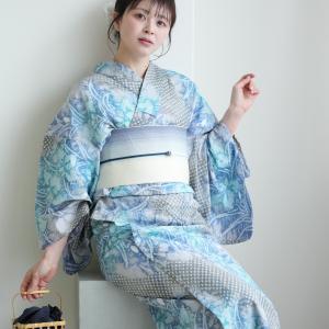 浴衣 レディース セット utatane 有松絞り 浴衣3点セット 水風の花 フリーサイズ 伝統工芸 本染め コットン100％ 浴衣・帯・下駄付き 青 ●