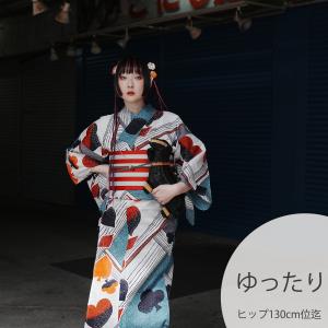浴衣 レディース セット 3L ニコアンティーク 浴衣 3点セット 高級変わり織 少女エースの昼下がり・ディープラム 浴衣・帯・下駄 ゆったり 大きい 広幅 ●