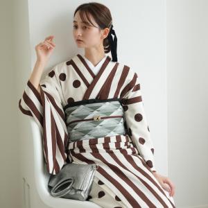 単衣　東レシルック　さんび　付下げ訪問着　ポリエステル　洗える着物　a556