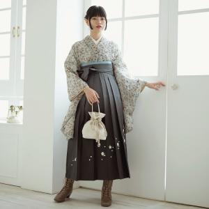 utatane 袴 卒業式 購入 2尺袖着物+袴の2点セット レトロ モダン 先生