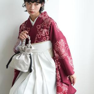 袴 卒業式 購入 2尺袖着物 着物と袴の2点セット ニコアンティーク