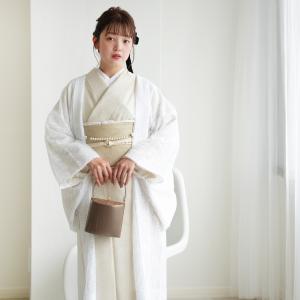 レース 羽織 着物 薄羽織 ニコアンティーク カットジャカード
