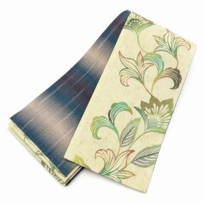 涼しい帯] 本場筑前「博多織」紗 夏帯 献上柄 輪繋ぎ (白) 日本製