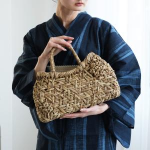 カゴバッグ 浴衣 くるみかごバッグ 大小花編 台...の商品画像