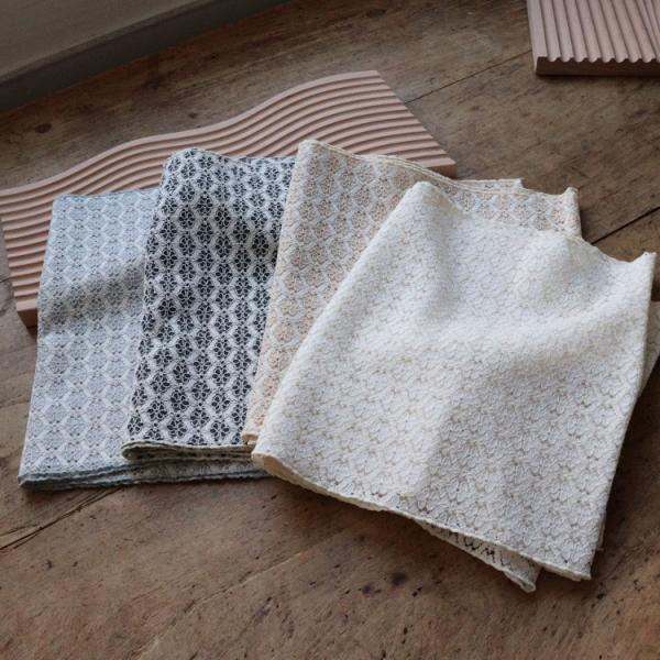 帯揚げ レース 古典柄 レトロ アンティーク系 帯あげ 着物 白系 黒 ベージュ アイボリー 小紋 ...