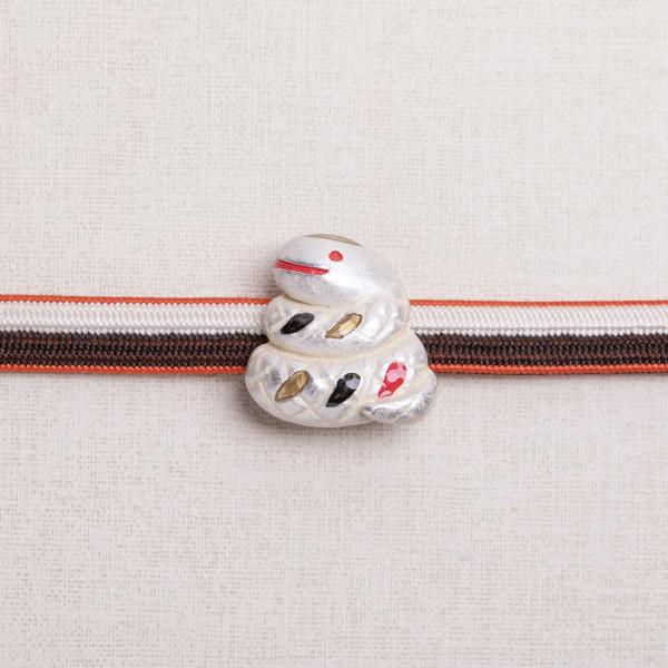 帯留め アンティーク風 数-SUU- 巳 日本製 国産 ハンドメイド ギフト プレゼント 和装小物 ...
