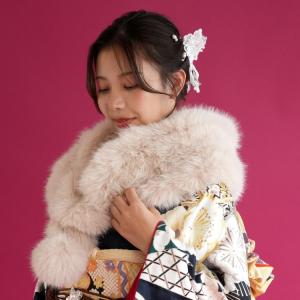 【極美品】ボリューム◎ SAGA FURS サガファーズ　ショール　成人式 成人式用ショール【SAGA FURS (ブルーフォックス)】 ボリューム