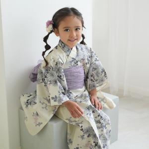 浴衣 子供 女の子 男の子 ひよこ商店 高級変わり織 子供浴衣3点セット
