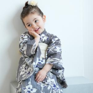 utatane×Acka.］kids 鮫小紋と菖蒲 ivory 浴衣3set : 浴衣通販 utatane