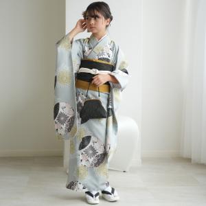 振袖 女の子 小学生 10歳 ひよこ商店 振袖セット えんじの絞り柄