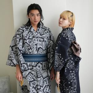 浴衣 メンズ セット utatane×注染工房 浴衣3点セット 刺し子の麻雀牌 男 男性 特選 注染 選べるM/Lサイズ 浴衣セット（ゆかた・帯・下駄）日本製  ●