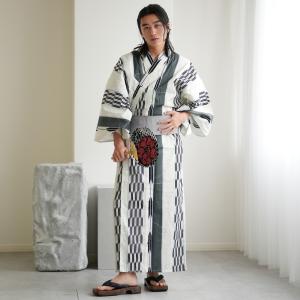 utatane 浴衣 メンズ セット utatane×注染工房 浴衣3点セット きなりに