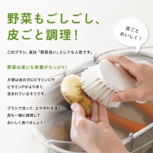 ゴムのチカラ ナチハマ キッチンブラシ 野菜洗...の詳細画像4