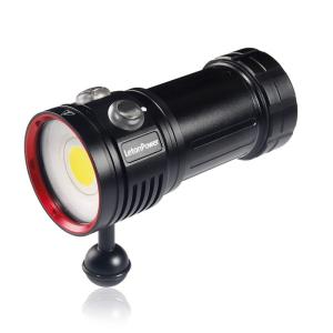 ダイビング用品 ダイビングライト、LetonPower L12 8000Lumens 水中ライト, 100m ダイビング ライト、ダイビングビデオライト,｜utilityfactory