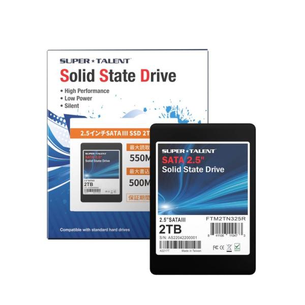 内蔵型SSD 2TB 2.5inch 7mm 内蔵 SSD Supert Talent スーパータレ...