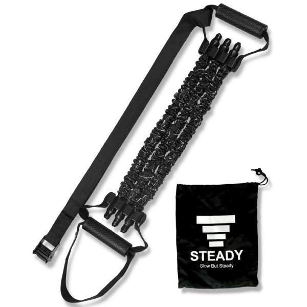 フィットネス用品 STEADY 懸垂アシストチューブ 懸垂 補助 ハンドル付き/多彩なトレーニング ...