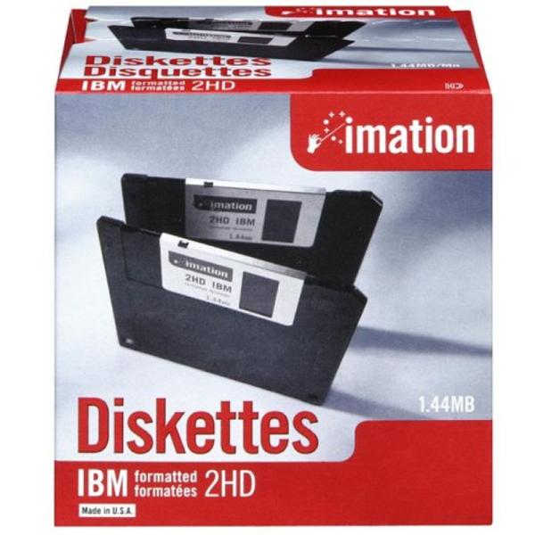 データストレージ イメーション 3.5インチFD DOS/Vフォーマット25枚入 紙箱×1 US仕様...
