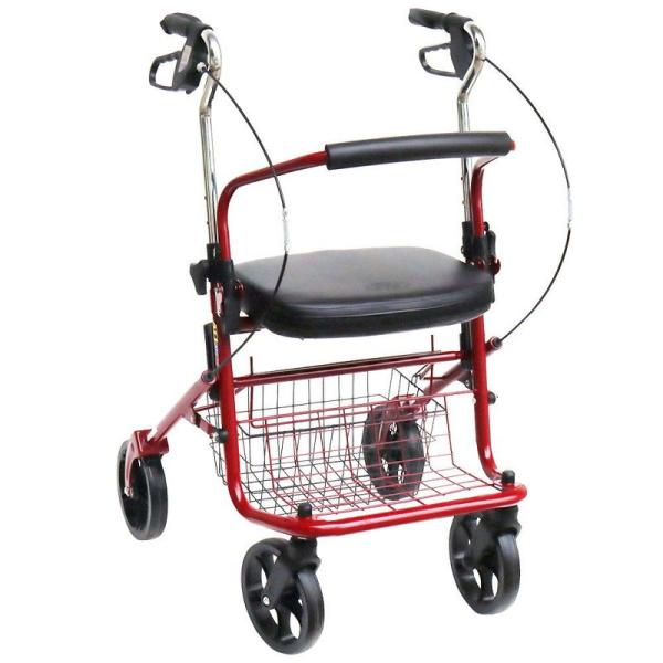 高齢者用歩行補助具 iimono117 シルバーカート 多機能椅子付き 折りたたみ 高さ調節可 軽量...