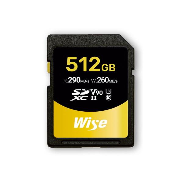 SDカード 512GB デジタルカメラ用メモリーカード Wise SDXC UHS-II メモリーカ...