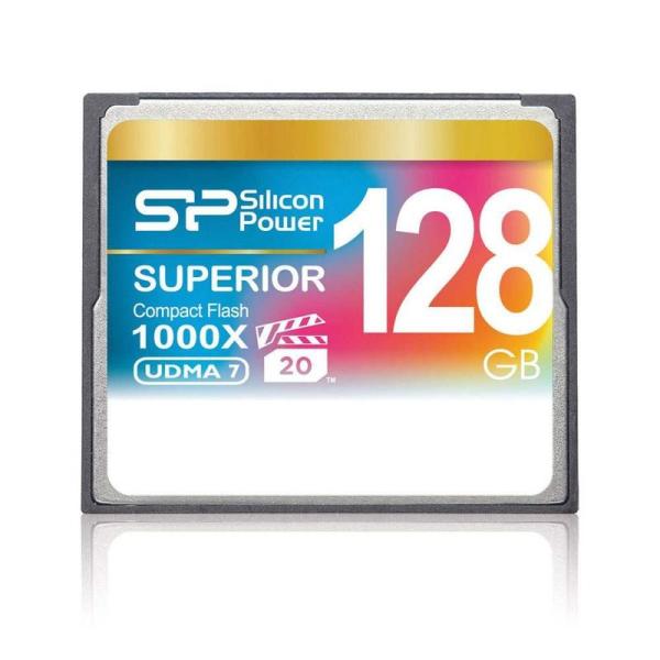 シリコンパワー コンパクトフラッシュカード 128GB 1000倍速 SP128GBCFC1K0V1...