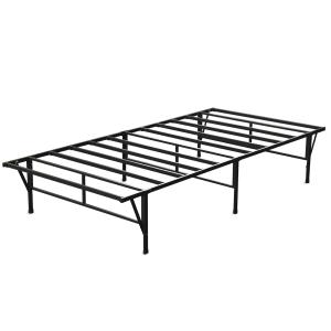 ZINUS 竹製 ベッドフレーム ダブル メタル&Bamboo すのこ 静音 ベッド  