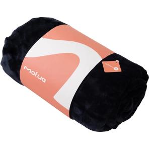 AQUA (アクア) mofua 毛布 ブランケット キング 冬用 ダークネイビー +2℃ 発熱タイプ Heatwarm 軽量 あったか モ