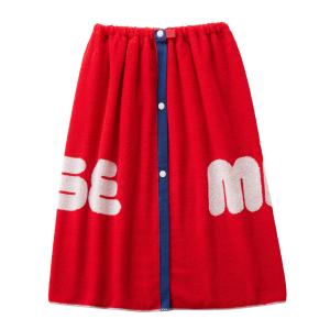 ミキハウス スナップ付 ビーチタオル 巻きタオル...の商品画像
