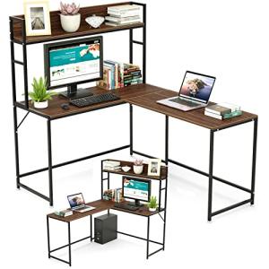 パソコンデスク l字デスク 幅150 テレワーク用 DEWEL 左右入替可能 モニターアーム対応 コーナーデスク L字型 収