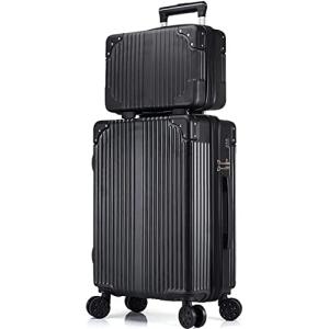Xindzy 旅行出張 スーツケース 親子セット 化粧ケース キャリーケース 機内持込 ファスナー キャリーバッグ 超軽