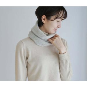 UTO 最高級 カシミヤ 100% ワイドリブ編みネックウォーマー 色：25色｜utocashmere