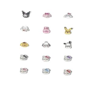 240粒 猫柄 クロミちゃん シナモン ポチャこ ネイルパーツ, ネイルパーツ 可愛い, 3Dカートゥーンキャロウェイユニコーンネイルアート用品、樹脂ネイルペースト