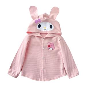マイメロディ クロミ キッズ服 子供 コート ジャケット 女の子 花柄 防風 男の子 ジャンパー 長袖 ウインドブレーカー キッズ フード付き 100/110/120/130/140